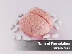 Surrounded human brain pills light