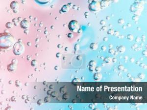 Bubbles transparent gel close up  PowerPoint Template