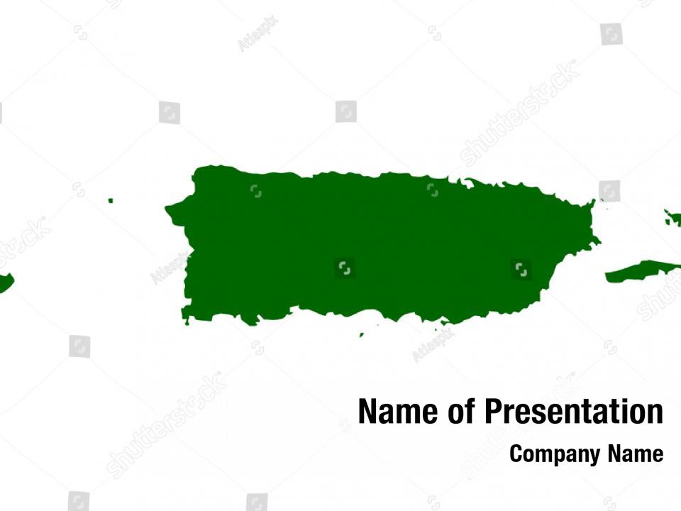 Puerto rico map PowerPoint Template - Puerto rico map PowerPoint Background