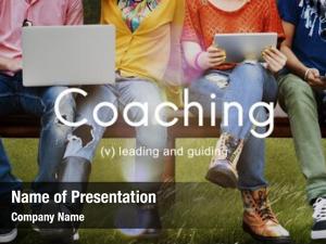 Instructor coaching educating management concept
