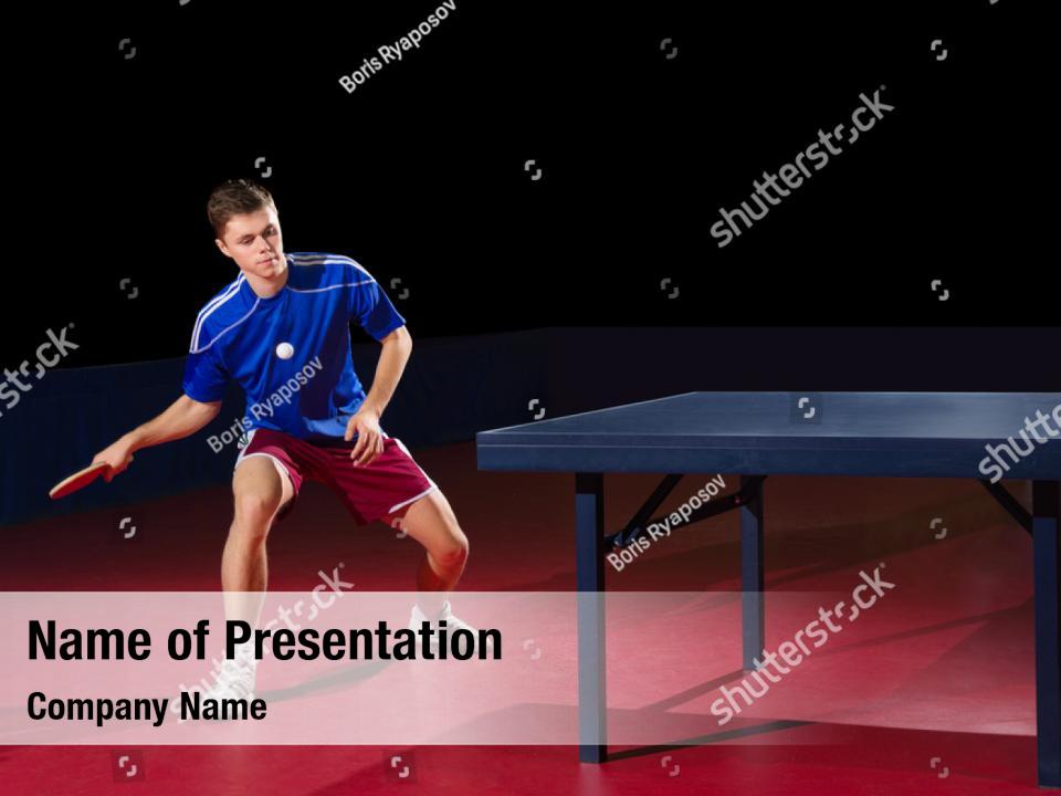 Activity player table tennis PowerPoint Template Activity player