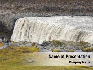 Landscape amazing iceland dettifoss waterfall