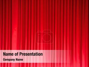 Movie theater curtain curtain  PowerPoint Template