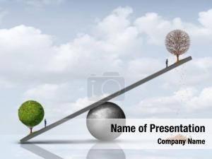 Business social balance concept prosperity PowerPoint Template