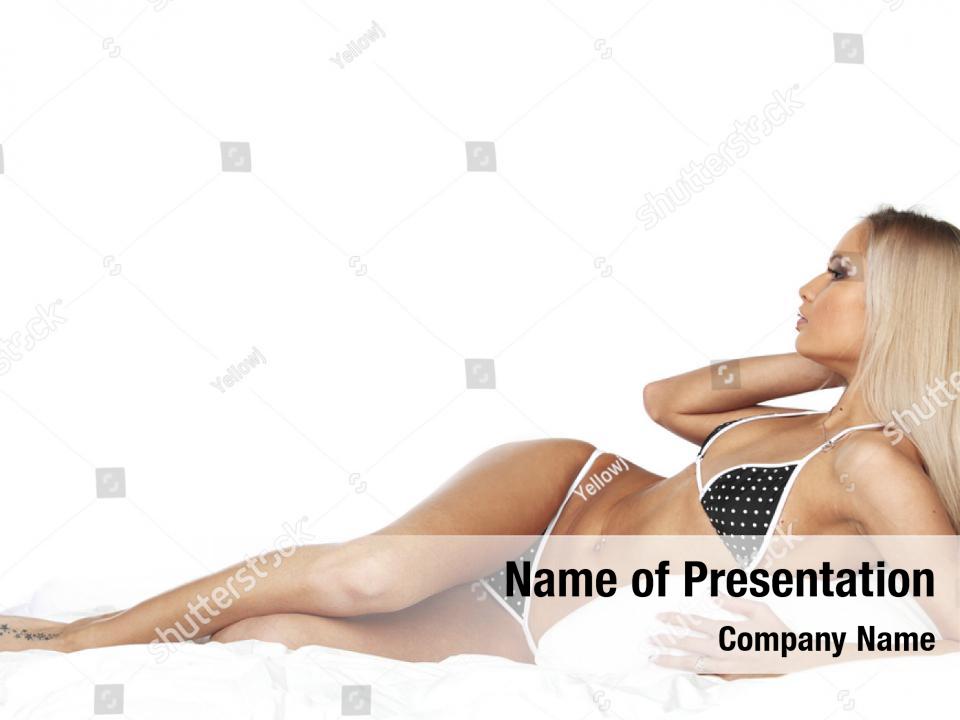 Sexy Girl In White Powerpoint Template Sexy Girl In White Powerpoint Background 4808