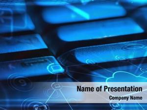 Computer Multimedia Keyboard PowerPoint Templates - Computer Multimedia ...