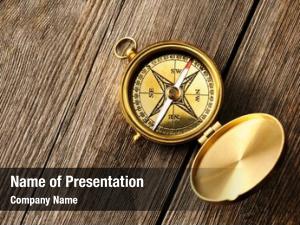 Antique Brass Compass PowerPoint Templates - Antique Brass Compass ...