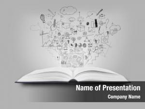 Concept education book open book PowerPoint Template