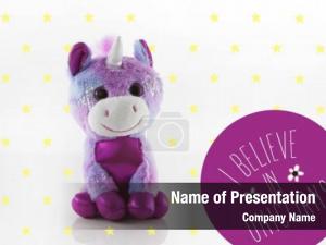 Card cute unicorn template design,