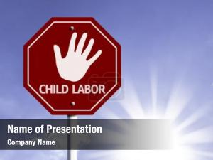 Labor stop child red sign