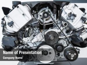 Modern car engine powerful car PowerPoint Template