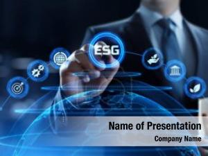 Social esg environmental governance business PowerPoint Template