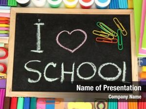 School Desk PowerPoint Templates - School Desk PowerPoint Backgrounds ...