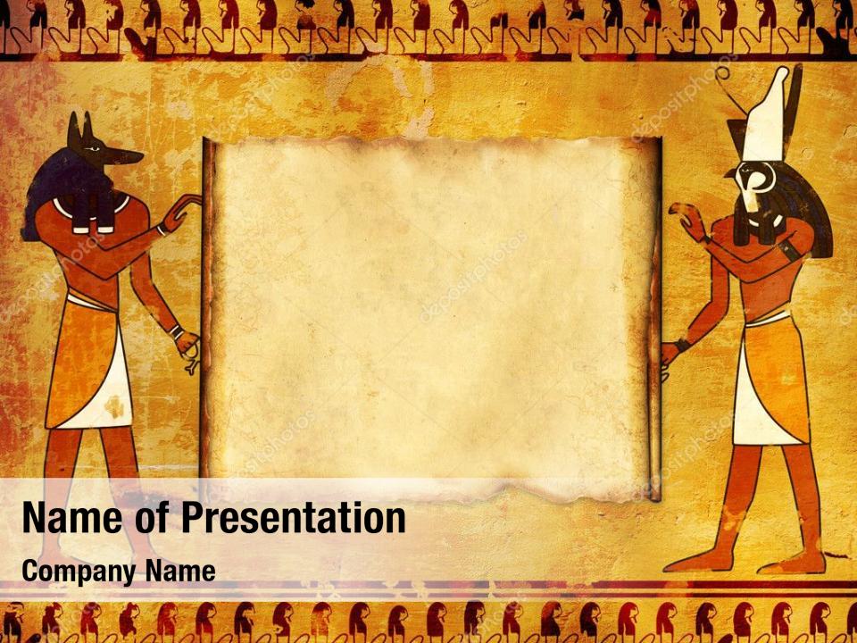 Egyptian god PowerPoint Template - Egyptian god PowerPoint Background