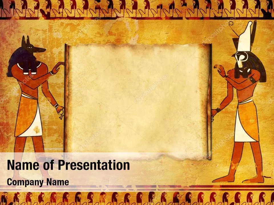 Egyptian God PowerPoint Template Egyptian God PowerPoint Background