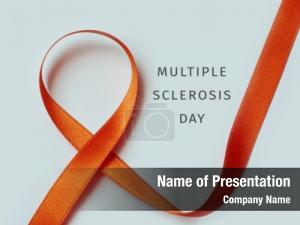 Sclerosis text multiple day orange