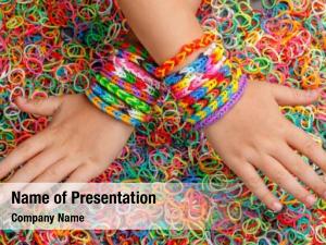 Rubber Band Bracelets PowerPoint Template