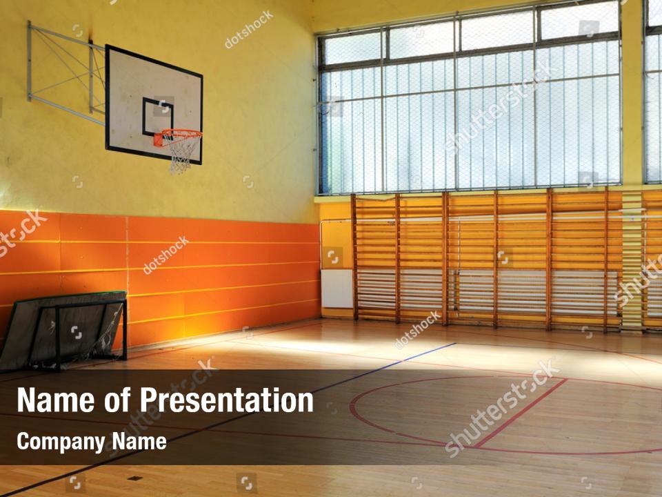 Architecture High School Building PowerPoint Template - Architecture ...