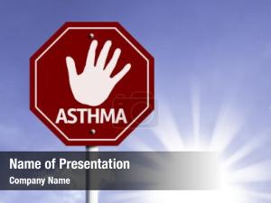 Red stop asthma sign sun