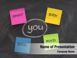 Mind, you, body, soul, spirit PowerPoint Template