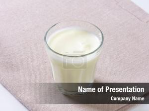Milk glass fermented drink 