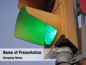Light green traffic traffic sign