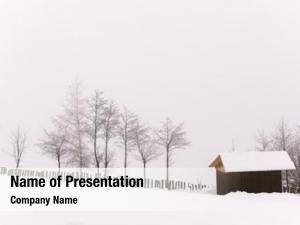 Landscape minimalistic winter wooden house
