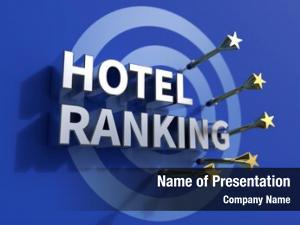 Advertising hotel ranking, headline dartboard,