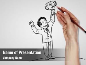 Pencil drawing powerpoint theme PowerPoint Template - Pencil drawing ...