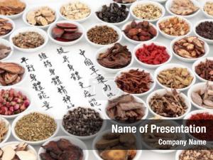 Medicine chinese herbal ingredients calligraphy