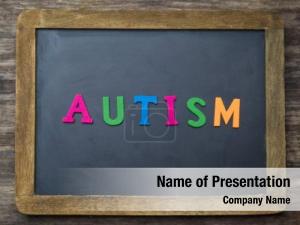 Chalkboard autism written  
