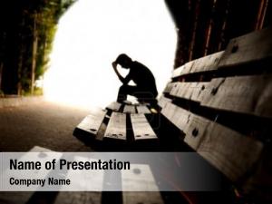 Depression, depression, teen pain, suffering, PowerPoint Template