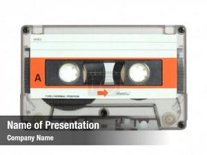 White cassette tape clipping path