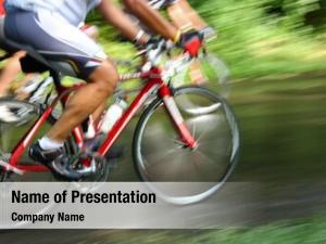 Motion racing bicycle, blur 