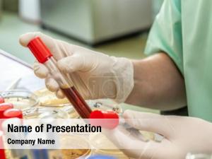 Test laboratory blood lab testing PowerPoint Template