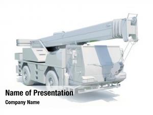 Crane truck mounted white, construction