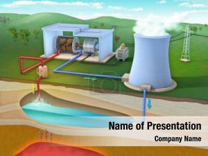 Power diagram geothermal plant 