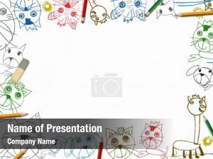 Childish Frame PowerPoint Template