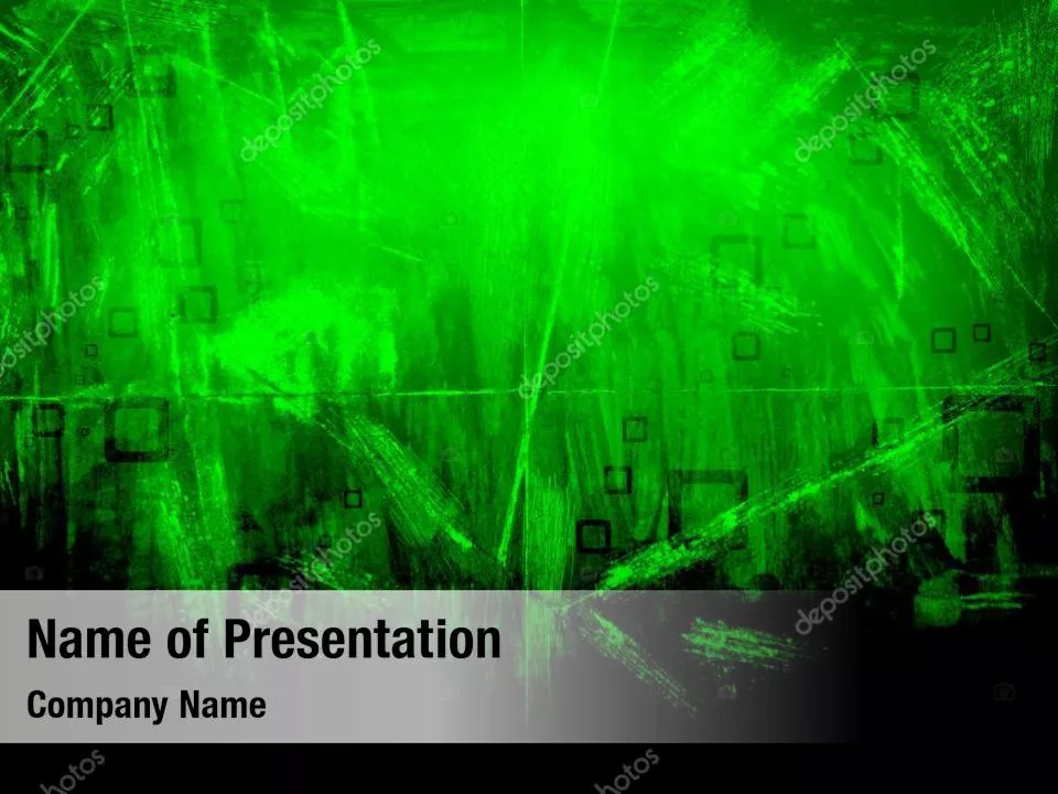 Green Abstract Squares