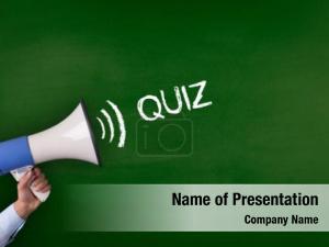 Quiz megaphone message blackboard 