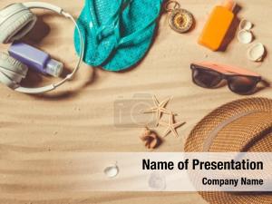 Beach Accessories PowerPoint Template