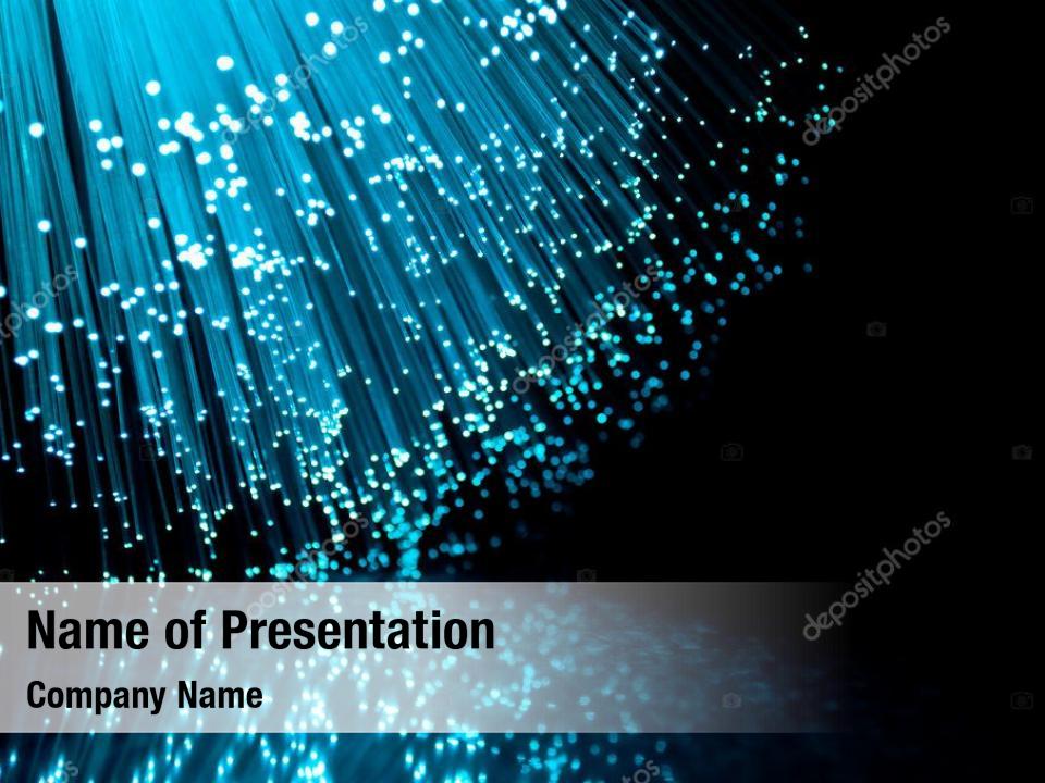 Telecommunication Black Abstract With Blurred PowerPoint Template 