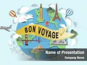 Farewell bon voyage greeting journey