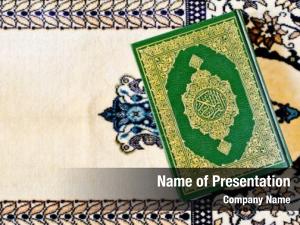 Book koran holy muslims  PowerPoint Template