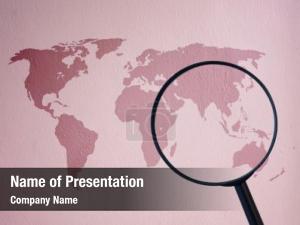 World Map Zoom PowerPoint Template