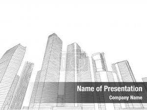 Construction architecture building urban abstract PowerPoint Template