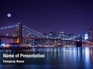 Brooklyn Bridge PowerPoint Template