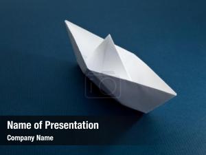 Paper Boat PowerPoint Template