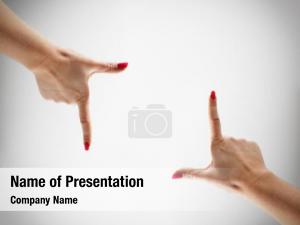 Cropping Hands PowerPoint Template