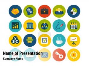 Flat Colorful Icons PowerPoint Template